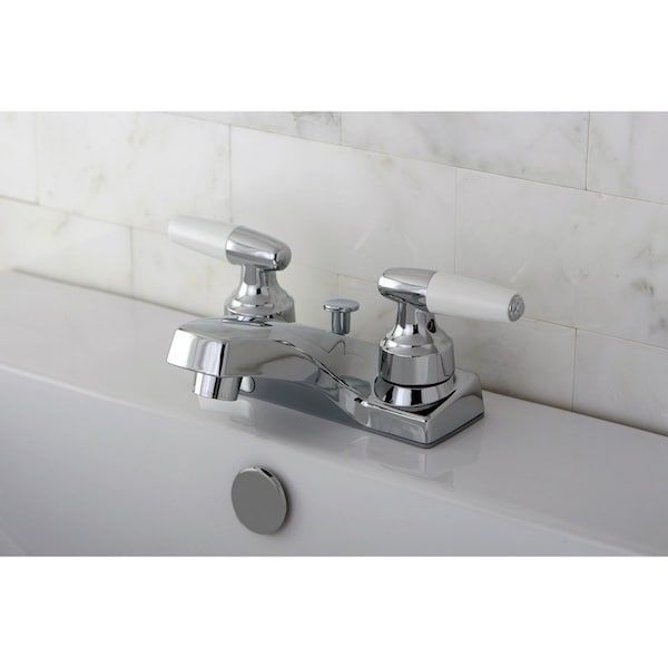 KB201 4 Centerset Bathroom Faucet, Polished Chrome